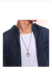 Greek Mythology Inspired - Poseidon's Trident Pendant Necklace - Unisex By Offmint