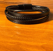 Onyx Braid Wrap Bracelet