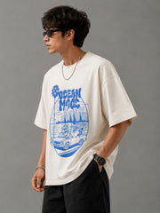 Ocean Mood Oversized Graphic T-Shirt