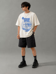Ocean Mood Oversized Graphic T-Shirt