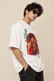 Money Follows My Brother Oversized T-Shirt – White