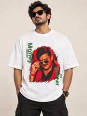 Money Follows My Brother Oversized T-Shirt – White