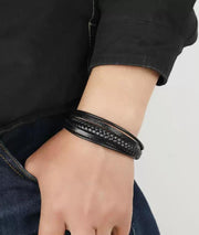 Onyx Braid Wrap Bracelet