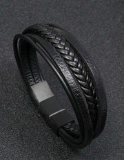 Onyx Braid Wrap Bracelet