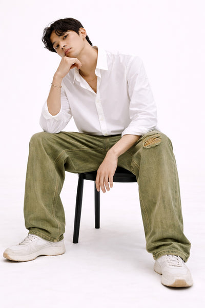 Urban Moss Rip Jeans By Offmint