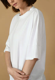 White kimono oversized t-shirt 