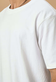 White oversized plain t-shirt