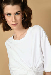 White oversized plain t-shirt by offmint