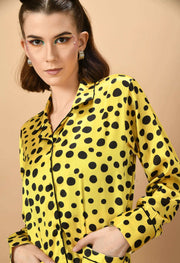 Yellow color women's co-ord set 