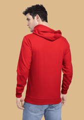 Anything Printed Red Hoodie By Offmint