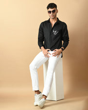 Venom Printed Black Shirt By Offmint