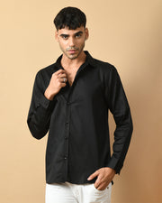 Realistic Printed Black ClubWear Shirt By Offmint