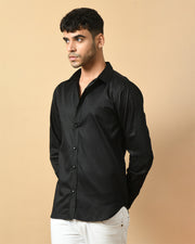 Realistic Printed Black ClubWear Shirt By Offmint