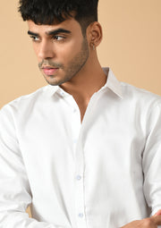 Japanese Quote Printed White ClubWear Shirt By Offmint