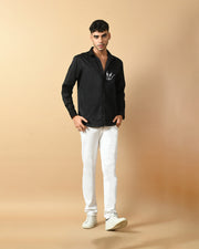 Venom Printed Black Shirt By Offmint