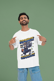 BOOMBOX PRINTED OVERSIZED T-SHIRT