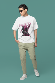 FEARLESS PRINTED OVERSIZED T-SHIRT