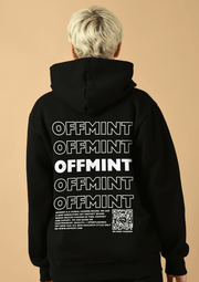 Offmint Printed Black Hoodie By Offmint