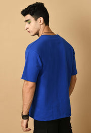 oversized blue color t-shirt by offmint