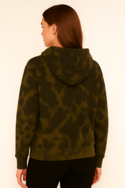 Acid Wash Forest Green Unisex Hoodies
