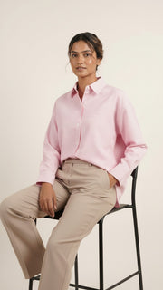 Blush Stripe Relaxed Shirt
