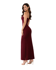 Femme Fatale Wine Dress