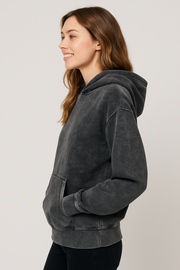 Acid wash Grey Unisex Hoodies