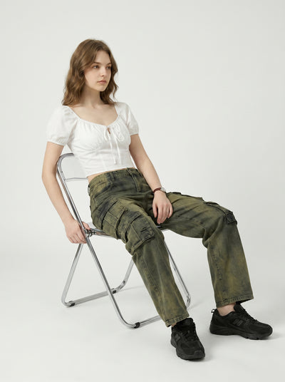 Quad Pocket Denim For Womens